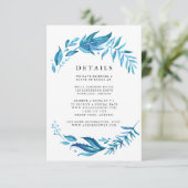 インディゴリーフ | 結婚式の詳細 エンクロージャーカード (スタンド正面)