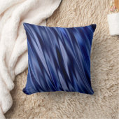 インディゴ及びすみれ色の青いサテンのスタイルは縞で飾ります クッション (ブランケット)
