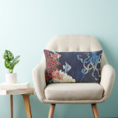 インディゴ海ビーチ熱帯魚の水の色のサンゴ ランバークッション (椅子)