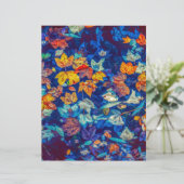 インディゴ紅葉旋回パターンスクラップブック紙 (スタンド正面)