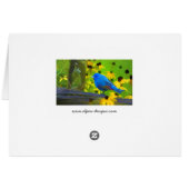 インディゴ絵画バンティング – Bird Art (裏面横)