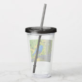 インディゴ絵画バンティング – Bird Art アクリルタンブラー (裏面)