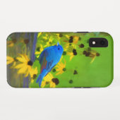 インディゴ絵画バンティング – Bird Art Case-Mate iPhoneケース (裏面(横))