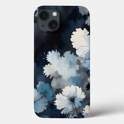 インディゴ花びら Case-Mate iPhoneケース (裏面)