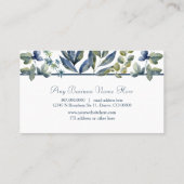 インディゴ離れブルー縁どプロフェッショナル 名刺 (裏面)