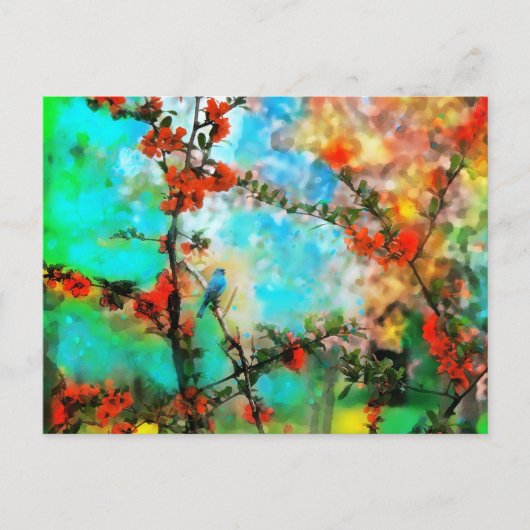 インディゴ、はがき ポストカード (正面)