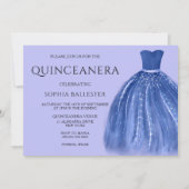 インディゴ アンダーザシー マーメイドドレス キンセアニエラ 招待状 (裏面)