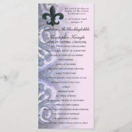 インディゴ/バラ「鉄（紋章の）フラ・ダ・リ」結婚式 プログラム