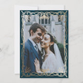 インディゴ・メディーバルゴールドアイビーウェディング セーブザデート (裏面)