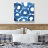 インディジオウォーターカラープリントサークル キャンバスプリント (インサイチュ (寝室))