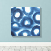 インディジオウォーターカラープリントサークル キャンバスプリント (インサイチュ (ウッドフロア))