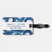 インディジオウォーターカラープリントサークル ラゲッジタグ (裏面横)