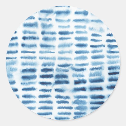 インディジオウォーターカラープリント ラウンドシール (正面)