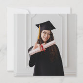 インディパンクレトロピンクフォトY2K卒業パーティー 招待状 (裏面)