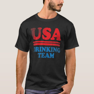 インディペンデンスおもしろいデイアパレルUSA飲みチーム4 Tシャツ
