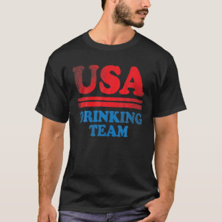 インディペンデンスおもしろいデイアパレルUSA飲みチーム4 Tシャツ