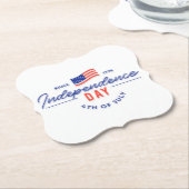 インディペンデンスデイお祝い紙コースター ペーパーコースター (アングル)