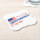 インディペンデンスデイお祝い紙コースター ペーパーコースター (アングル)