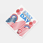 インディペンデンスデイお祝い紙 スタンダードランチョンナプキン (角)