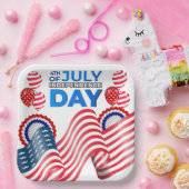 インディペンデンスデイお祝い ペーパープレート (パーティー)