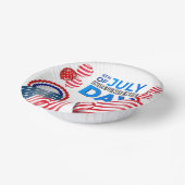 インディペンデンスデイお祝い ペーパーボウル (傾斜あり)