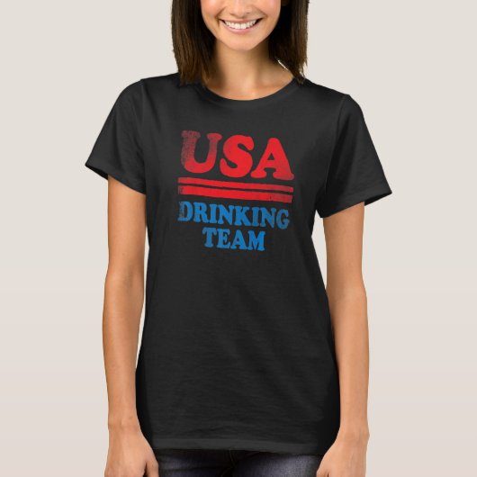 インディペンデンスデイアパレル米国飲みチーム4th Of Tシャツ (正面)