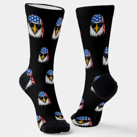 インディペンデンスデイアメリカプライドハングワシ ソックス (傾斜あり)