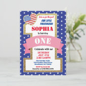 インディペンデンスデイガール1st最初の誕生日パーティー 招待状 (スタンド正面)