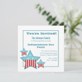 インディペンデンスデイスターズアンドストライプズ招待状 招待状 (スタンド正面)