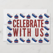 インディペンデンスデイテールゲート7月4日グリッター 招待状 (正面)