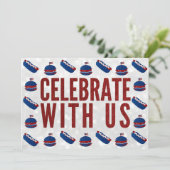 インディペンデンスデイテールゲート7月4日グリッター 招待状 (スタンド正面)