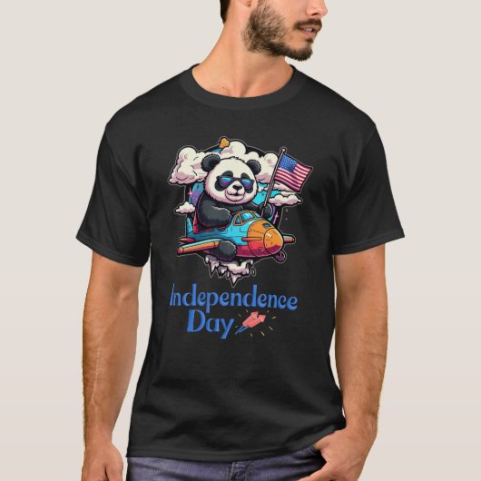 インディペンデンスデイパンダ Tシャツ (正面)