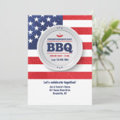 インディペンデンスデイレッド、ホワイト、ブルー招待状 招待状 (スタンド正面)