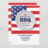 インディペンデンスデイレッド、ホワイト、ブルー招待状 招待状 (正面/裏面)