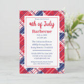 インディペンデンスデイBBQ愛国色招待状 招待状 (スタンド正面)