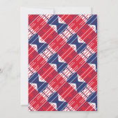 インディペンデンスデイBBQ愛国色招待状 招待状 (裏面)