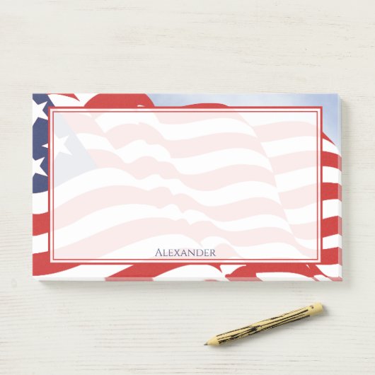 インディペンデンスデーアメリカ国旗イラストレーション ポストイット (デスク)
