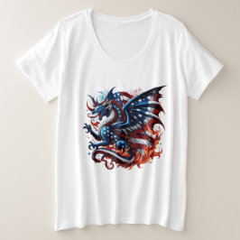インディペンデンスドラゴン プラスサイズTシャツ
