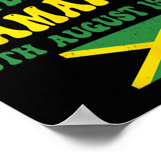 インディペンデンス誇りを持ったデイジャマイカ国旗6威厳がある日19 ポスター (角)