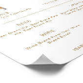 インディボヘミアンカクテルシグネチャードリンクバーメニュー ポスター (角)