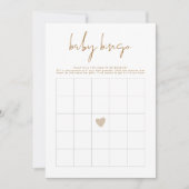 インディボヘミアン地球調赤ちゃんシャワービンゴカード 招待状 (正面)