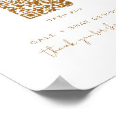 インディボヘミアン小規模企業のお支払いサイン ポスター (角)