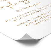 インディボヘミアン結婚プラグ外し式のサイン ポスター (角)