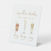 インディボホウォーターカラーカクテルシグネチャードリンクペ 台座サイン (正面)