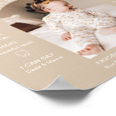 インディボホクリームアーチ写真初年度マイルストーン ポスター (角)