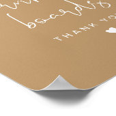 インディボホコーンホールゲストブック結婚ズサイン ポスター (角)