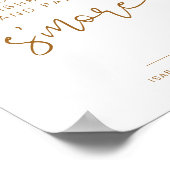 インディボホバーンオレンジズモーレスバー標識 ポスター (角)