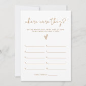 インディボホーどこ彼らはブライダルシャワーゲーム 招待状 (正面)