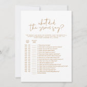 インディボホー新郎はブライダルゲームを言った 招待状 (正面)