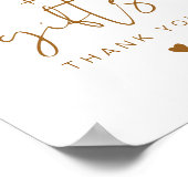 インディボホー焼きオレンジカード&ギフトサイン ポスター (角)